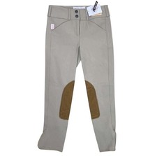 Tailored Sportsman Trophy Hunter Mid-Rise Breeches W Knee Patches, Sz 30