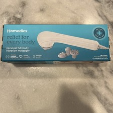 Homedics Personal Full Body Vibration Massager Electric 3 Speeds 3 Attachments