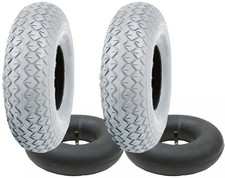 2.80/2.50-4 Gris Mobilité Scooter Pneu & Tube Set Pneumatique Pneu TR87 (Set 2)