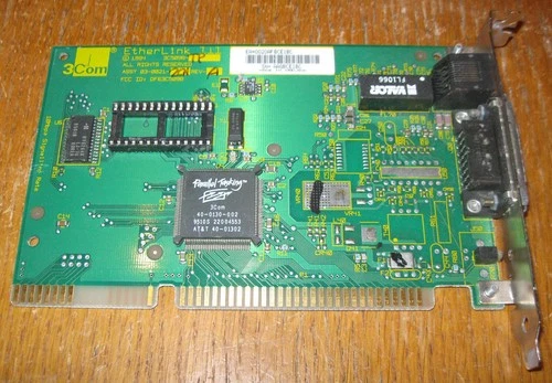 3com EtherLink III 3C509B-TP Rev.A Network NIC Ethernet UTP ISA Card DOS