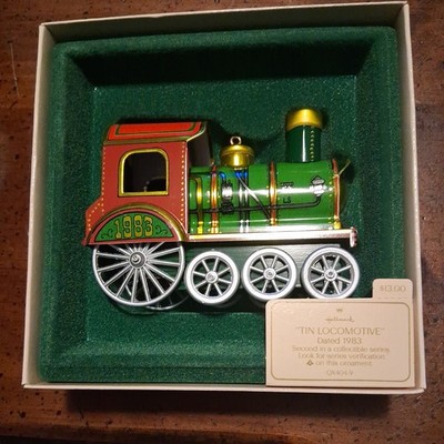 Vtg 1983 Hallmark Keepsake Ornament Tin Locomotive #2 Series Train Engine In Box