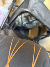 Image of My Babiie Single Pushchair Black & Rose Gold Geometric Print Canopy