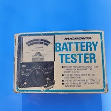 Vintage Micronta Battery Tester 22-030A w/ ORIGINAL BOX t5 