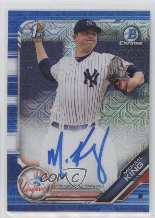 2019 Bowman Chrome Prospects HTA Choice Refractor /150 Mike King Michael Auto