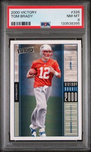 2000 VICTORY #326 TOM BRADY ROOKIE RC PSA 8