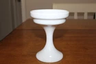 Westmoreland Milk Glass Glossy  Fairy Lamp Pedestal BASE ONLY Vintage