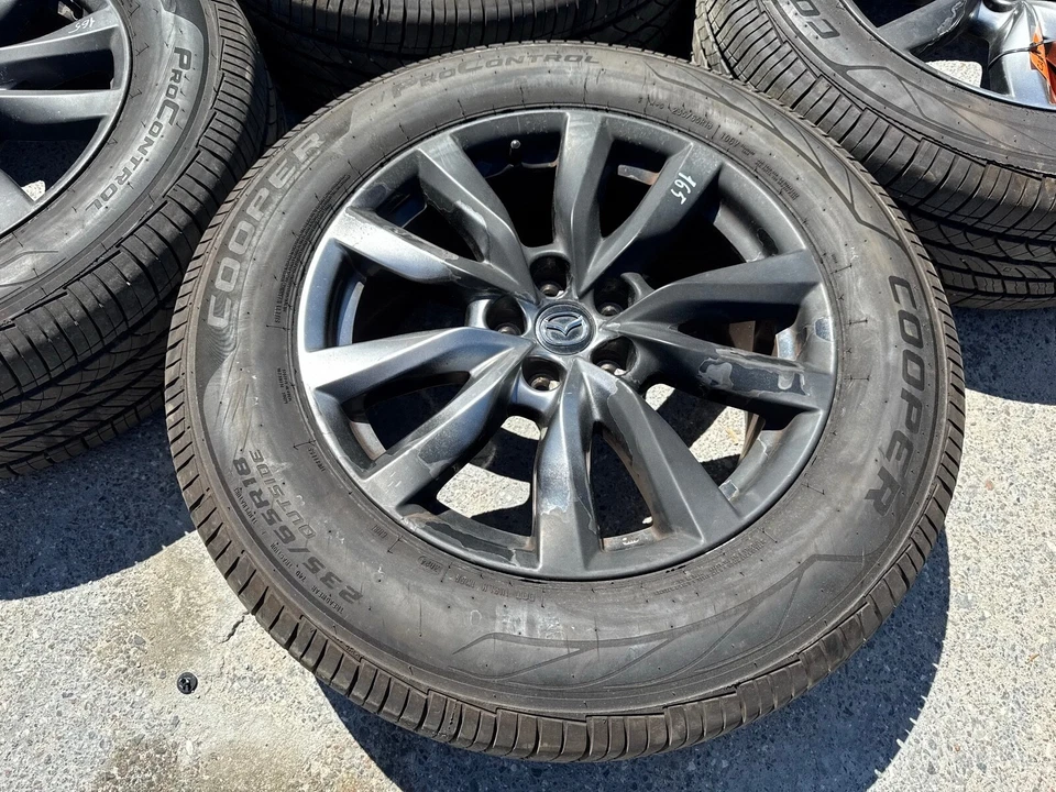 16-23 MAZDA CX-9 CX9 LLANTAS DE ALEACIÓN DE DISCO LLANTAS 235/65 R18 JUEGO DE 4 PIEZAS OEM Foto 3 de 4