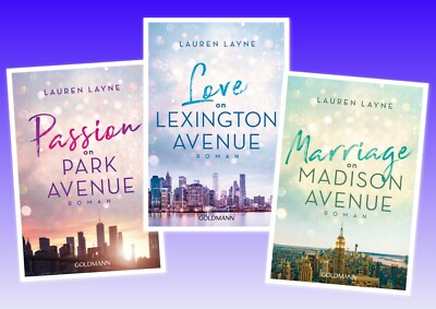 Central Park Trilogie von Lauren Layne Passion on Park Avenue,Love on Lexington 