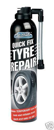 2 x Puncture Repair Kit Quick Fix Tyre Repair Emergency Flat Tyre Inflate 300ml - Picture 4 of 4