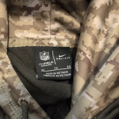 Los Angeles LA Rams USA NFL Nike Salute to Service Sweatshirt Camo Hoodie XL - Picture 4 of 7