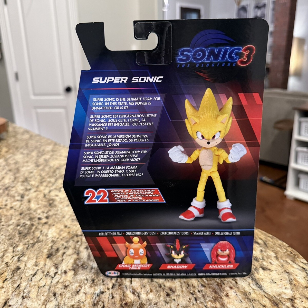 Jakks Pacific Wave 2 Sonic The Hedgehog 3 Movie SUPER SONIC 5