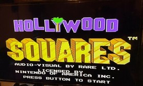 Hollywood Squares Nintendo Entertainment System NES Video Game W/ Box Tested VTG