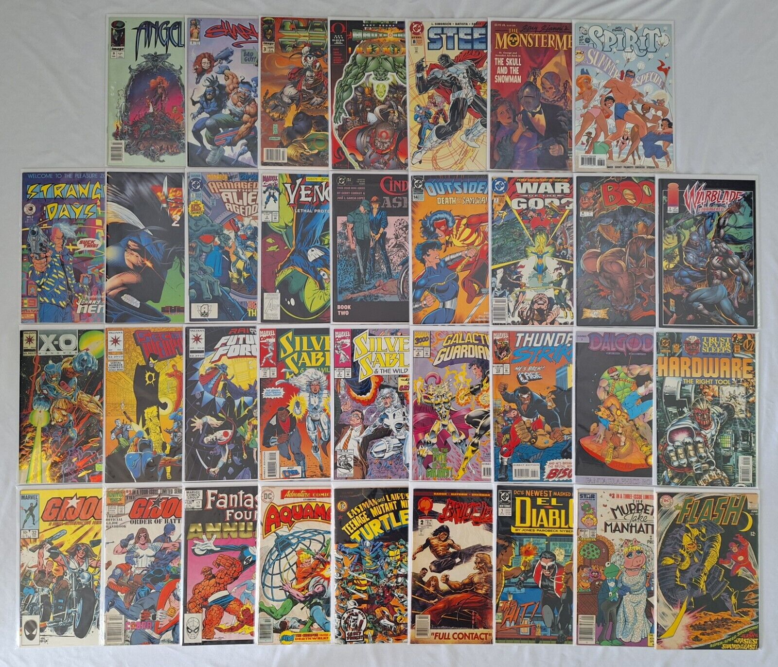 Comic Book Lot Of 32 Gi Joe TMNT Flash 