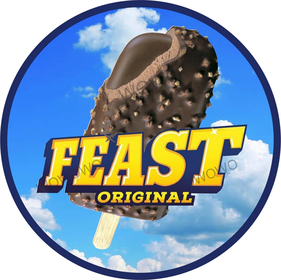 Ice cream van sticker Feast original lolly stickers lolly trailer decal
