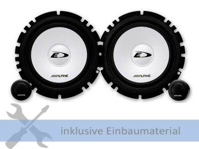 Lautsprecher Alpine SXE-1750S 560W 165mm 2 Wege Kompo passend für Ford Ka RBT