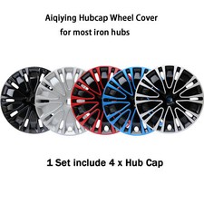 Set Of 4 Wheel Hub Covers 14 15 16 Hup Caps Full Rim Snap On Hub Caps