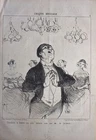 Rich search heiress: Lithograph by Daumier: series "Musical sketches" P 4