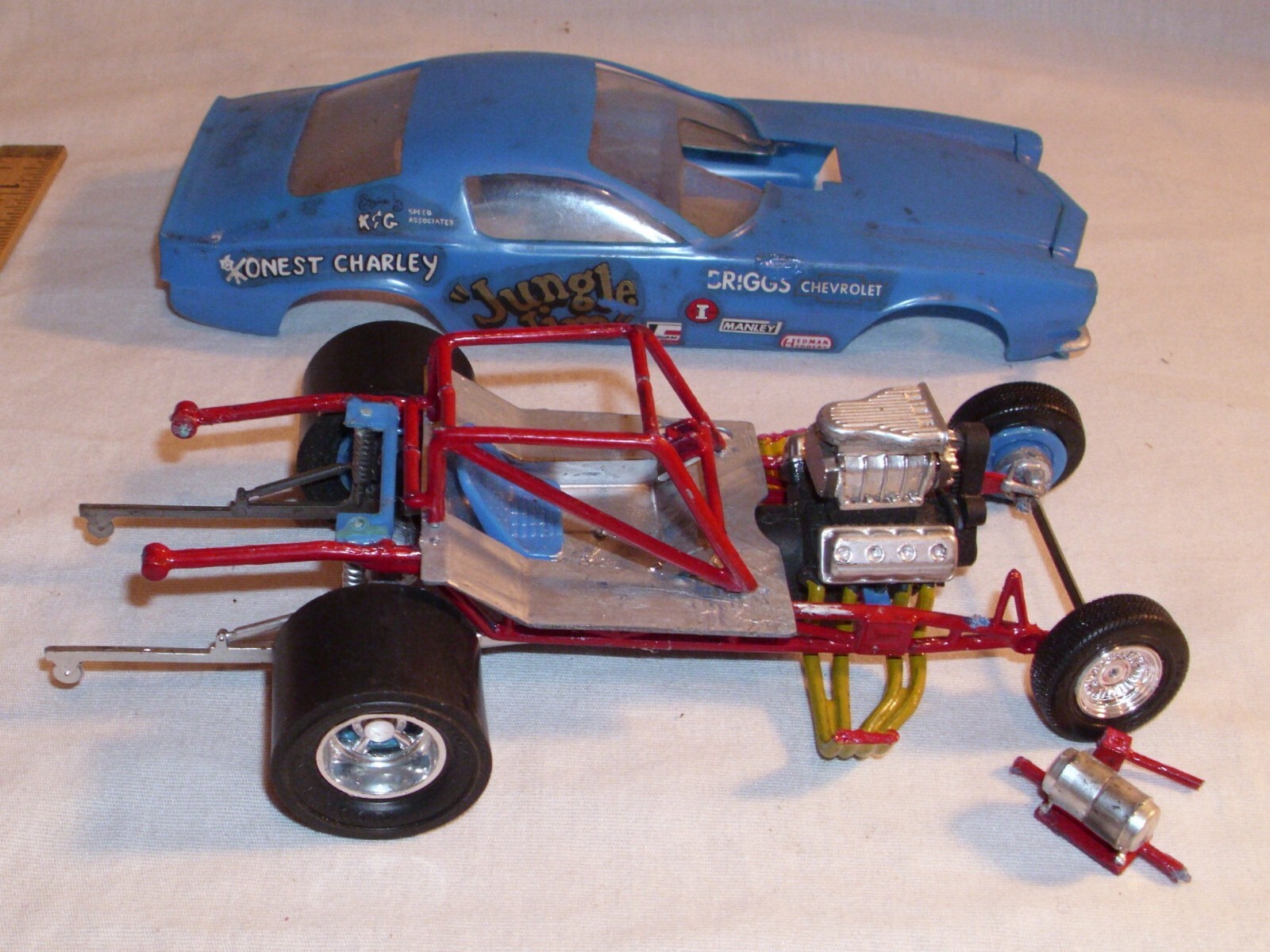 REVELL JUNGLE JIM CHEVY CAMARO FUNNY CAR MODEL KIT BUILT UP eBay