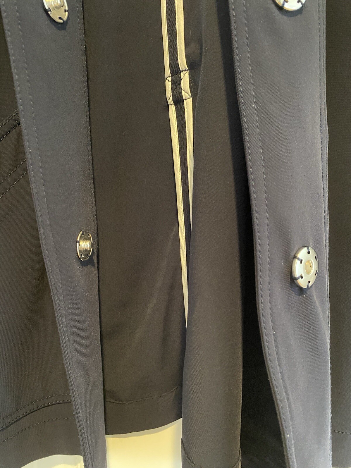 St. John - Lightweight Navy Blue Jacket Button/Sn… - image 9