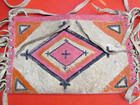 NATIVE AMERICAN SHOULDER POUCH HAND MADE PAINTED  MEDICINE MAN FRINGE BAG RARE — photo 3