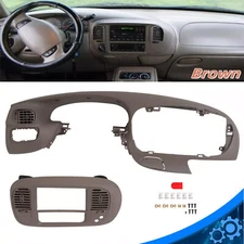 Dashboard & Dash Pad Radio Bezel Brown For 97-03 Ford F150 Expedition /Air Vent