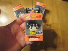 LLAVERO DE BOLSILLO FUNKO POP DRAGON BALL Z GOKU CON KAMEHAMEHA METALIZADO TEMA CANDENTE