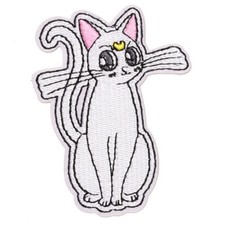 cat kitty Cartoon kitten sew iron on Patch Embroidered Applique 3753