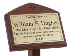 Customized memorial heavy brass metal outdoor plaque - Garden memorial plaque- C