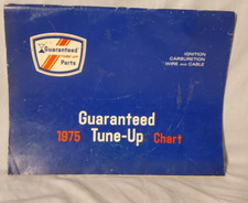1975 Tune-Up Chart Ignition Carburetor Wire & Cable