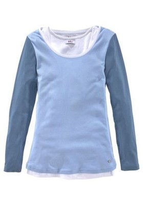 2tlg. Langarmshirt und Top von Flashlights Gr.44/46 NEU, NP: 51,99
