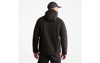 Men's Timberland Power-Zip Hooded Softshell Jacket TB0A5503 Black