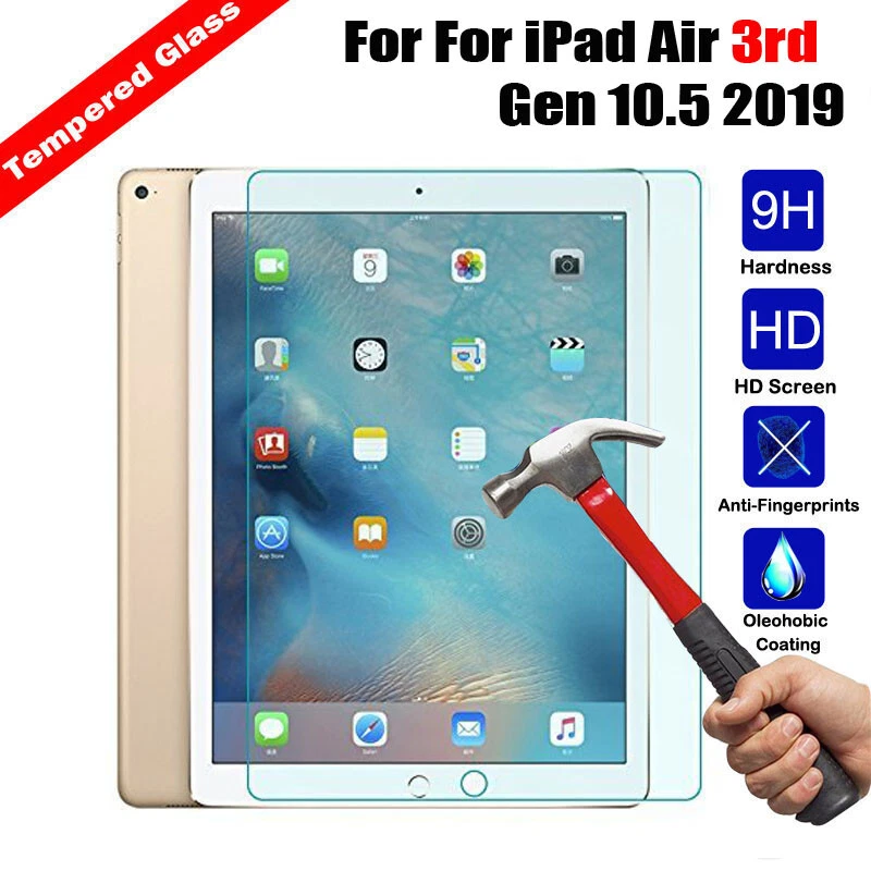 Tempered Glass Screen Protector For iPad Mini 2 3 4 5 Air 3 Pro 9.7 10.5 iPad 6 - Image 2 of 4
