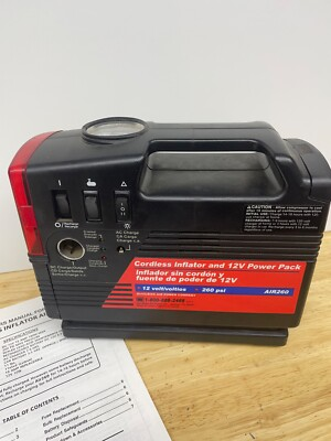 #ad #ad DeVilBiss Air260 Cordless Inflator amp; 12v Power Pack working vintage $38.50
