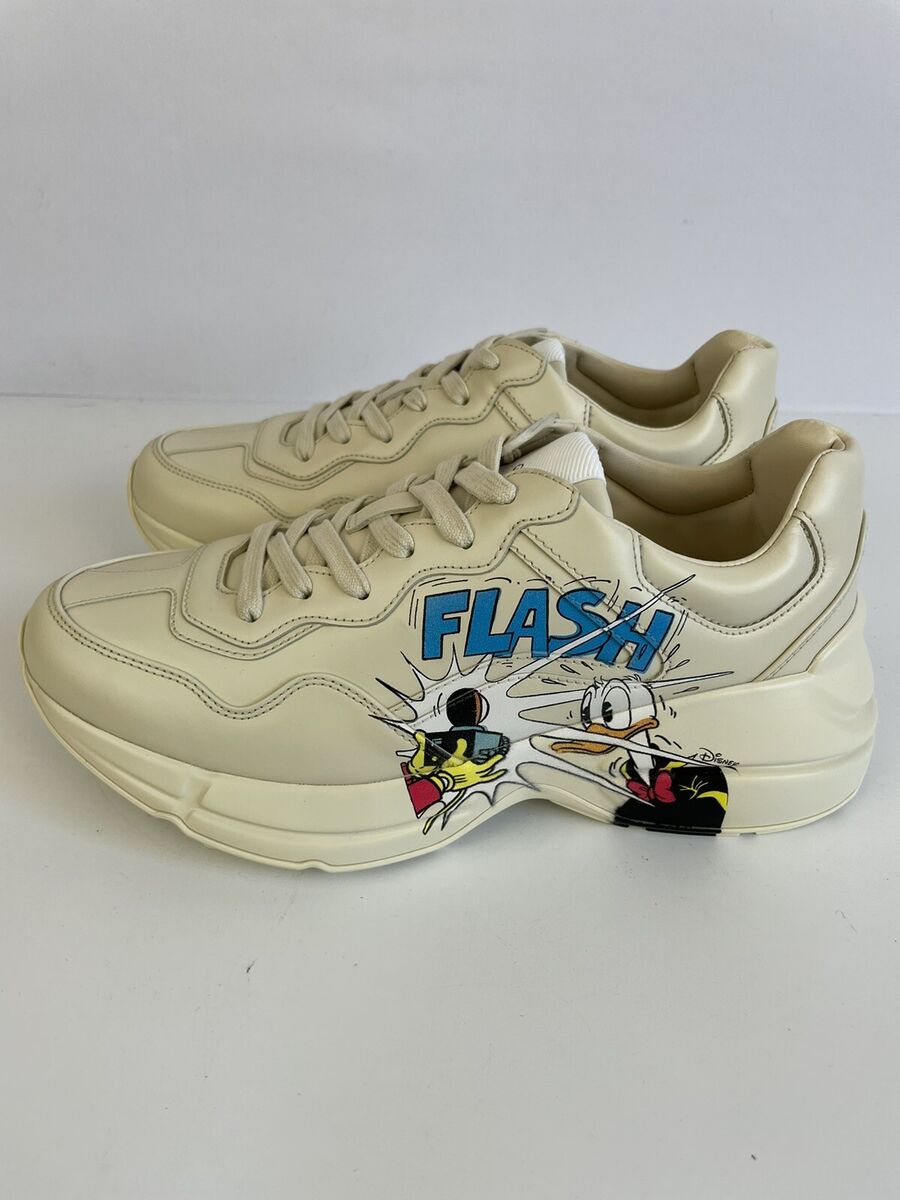 GUCCI x Disney Rhyton Donald Duck Leather Sneaker Shoe GUCCI x Disney Rhyton Donald Duck Leather Sneaker Shoe