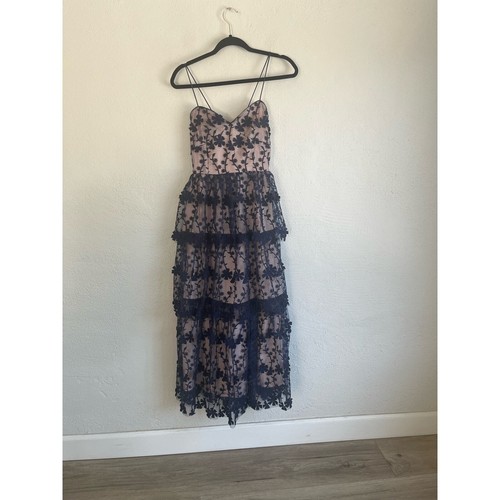 Endless Rose Woman CROCHET LAYERED MIDI DRESS, Size Small - Picture 8 of 15