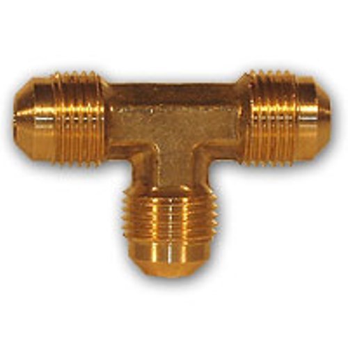 4pcs 1/2 inch Flare Tee Brass Pipe Fitting NPT soft copper air water line fuel