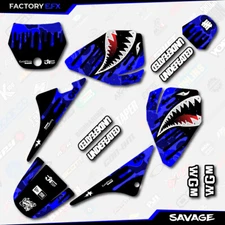 Blue Savage Racing Graphics kit fits Yamaha PW80 PW 80 All Years Custom