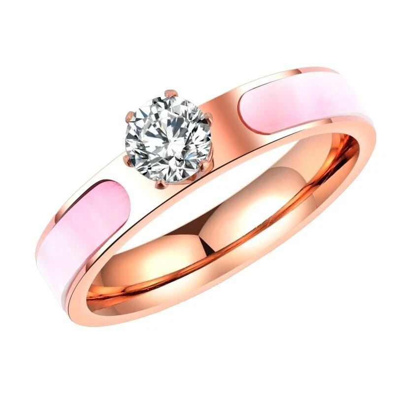 Shell Belleza de Acero Inoxidable Anillos de Moda