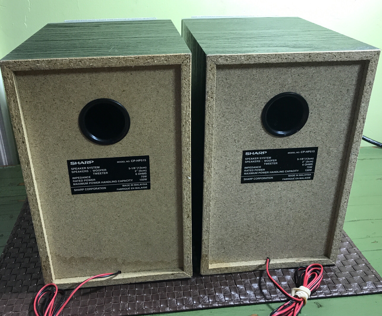 sharp speaker system woofer tweeter