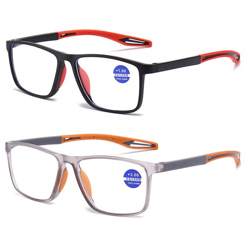 Lunettes De Lecture Progressives TR90 Anti-lumière Bleue - Monture Carrée Unisexe Honey Joe - Neuf Avec étiquettes