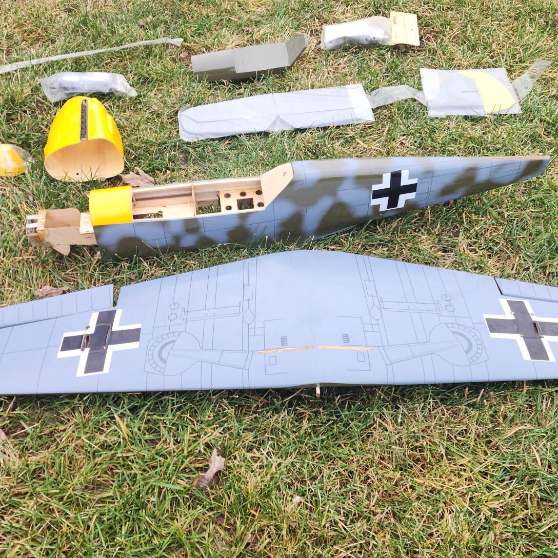 SIG BF109 Messerschmitt ARF vintage RC airplane kit. eBay
