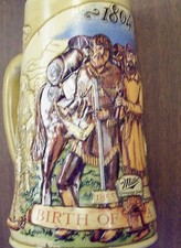 Miller Beer Stein Birth of a Nation fourth in series Lewis and Clark Expedition
