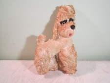 Vintage Ruston Plush Stuffed Poodle Dog