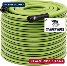 Heavy Duty Garden Hose 50ft x 5/8in, Anti-Kink and Leakproof, Durab