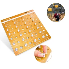 Professional 28 Sizes Nut and Bolt Thread Checker Premium14 Metric & 14 Standard