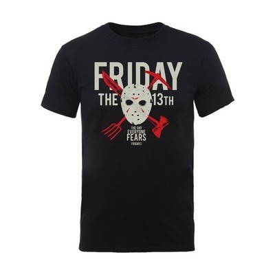 Freitag der 13. Jason Voorhees Hockey Maske offizielles Herren T-Shirt