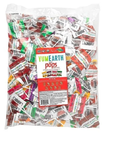 YumEarth Organic Lollipops 250 Count 3.5 lbs Assorted Fruit Flavors New