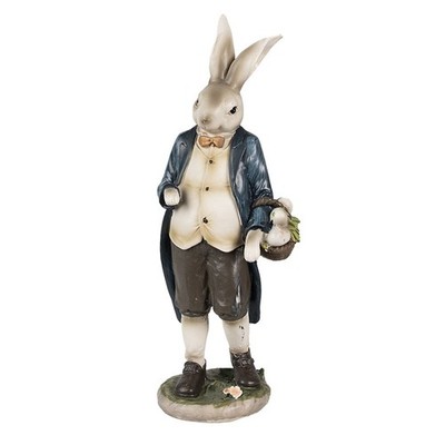 Clayre & Eef - Osterdeko Osterhase mit Osterkörbchen