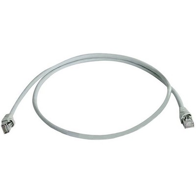 Telegärtner 100008175 RJ45 Netzwerkkabel, Patchkabel CAT 5e S/FTP 0.50 m Grau...
