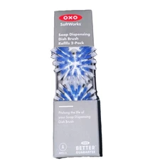 Soap Dispensing Nylon Dish Brush Refills, 2 Pack